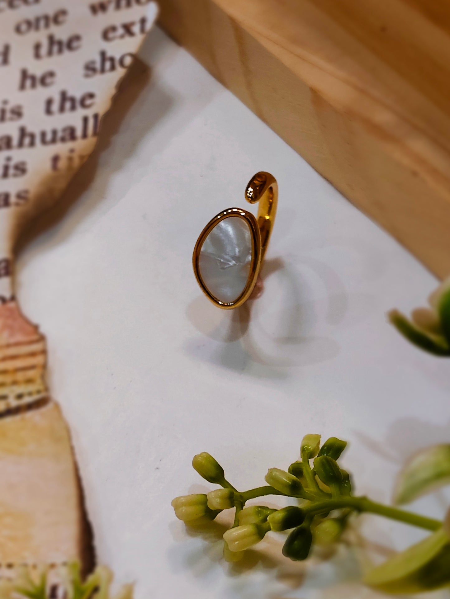 LUNA Marble Ring