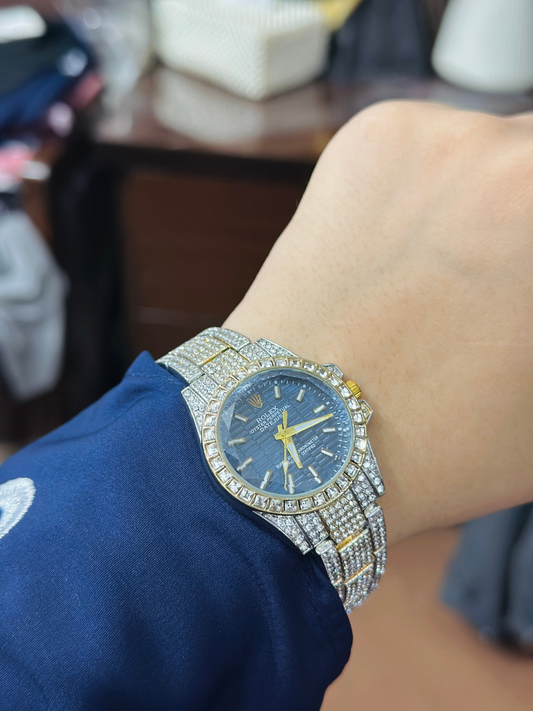 Rolex bejewelled watch ft. By @anotherhijabi_24