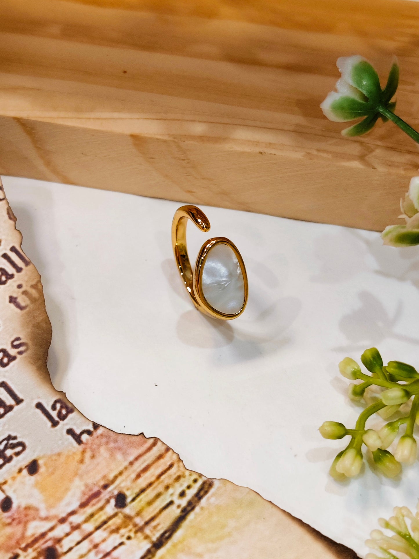 LUNA Marble Ring