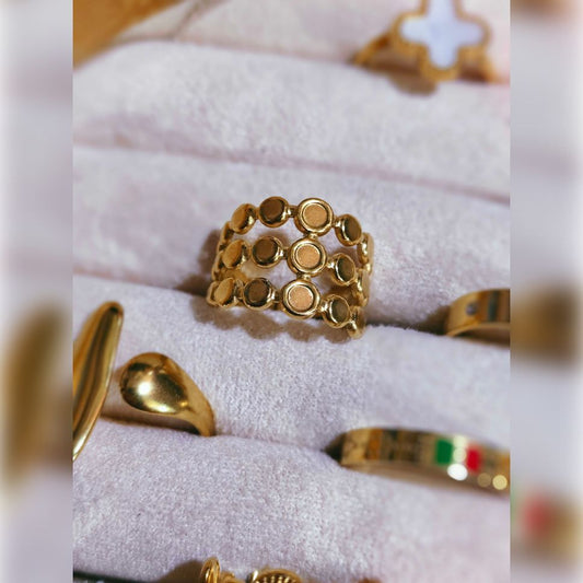 Tri layered ring